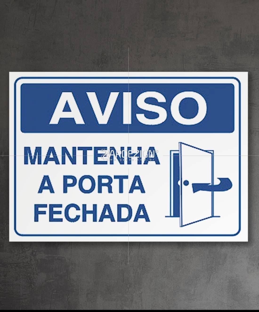 placa de sinalizacao de aviso