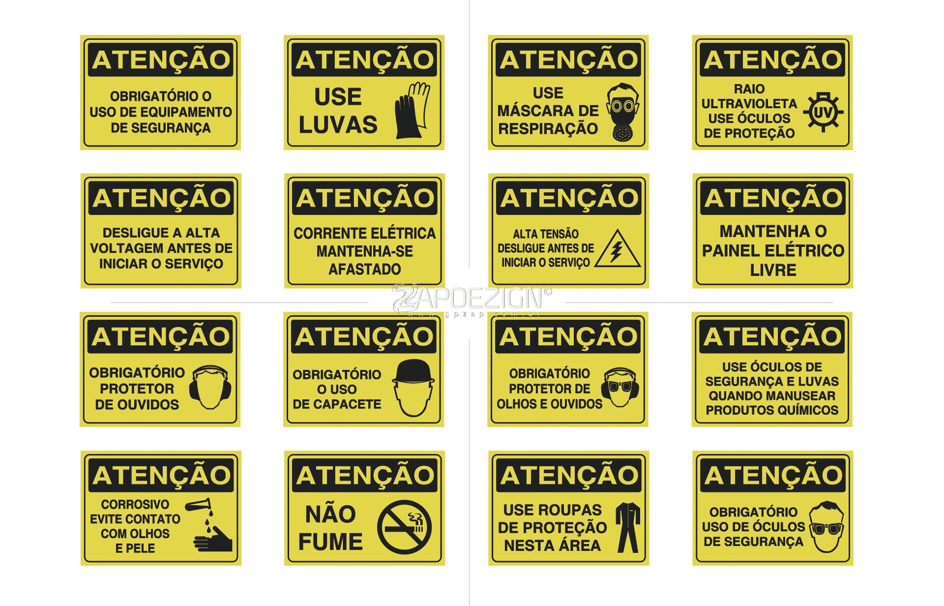 placas de sinalizacao atencao