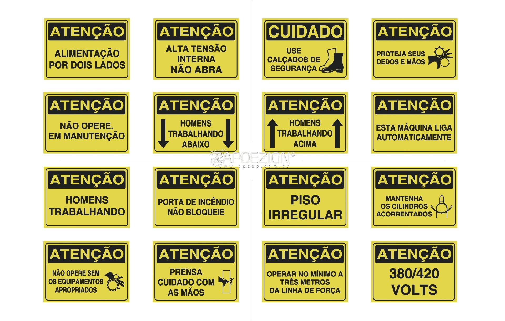 placas de sinalizacao atencao