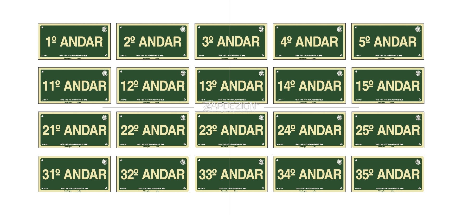 placas sinalizacao fotoluminescentes