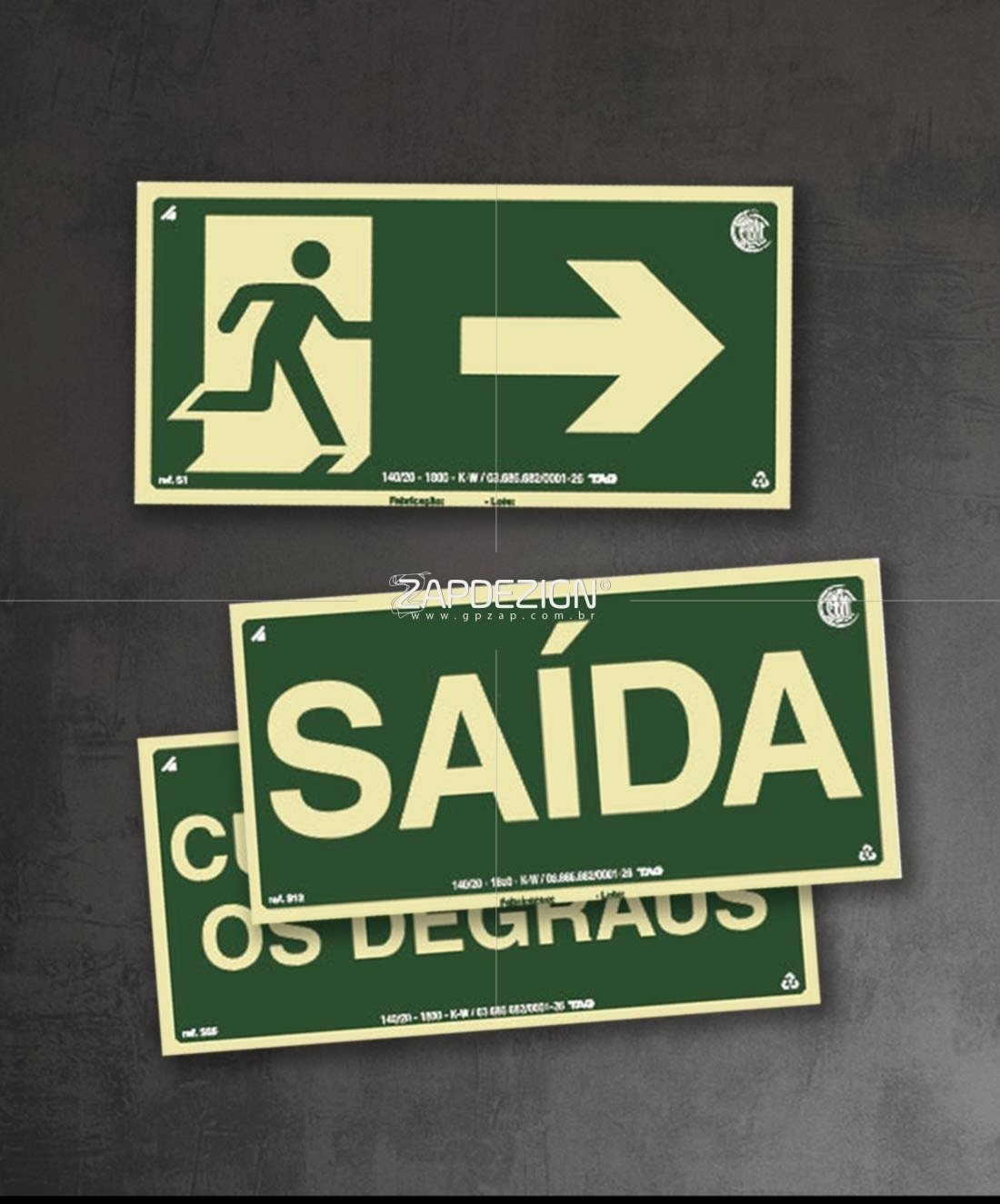 placas fotoluminescentes