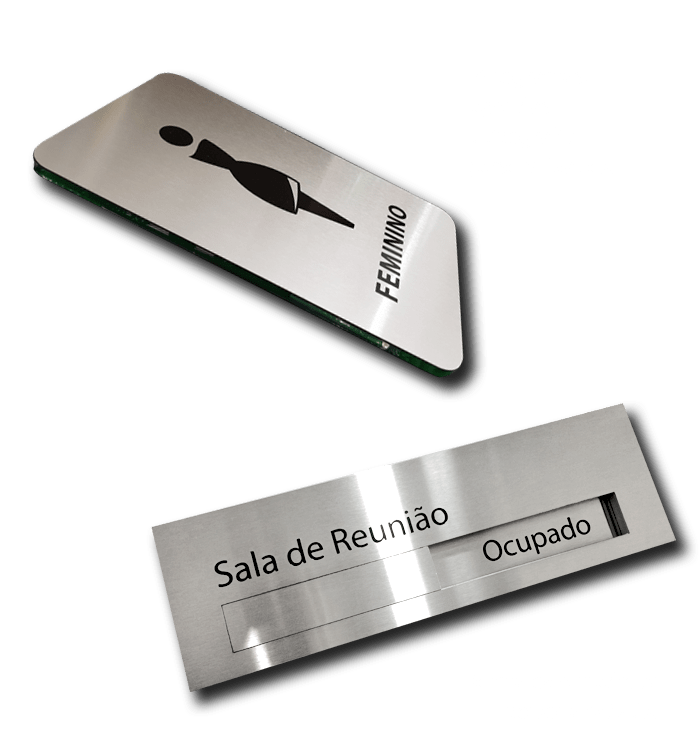 placas identificacao aco inox