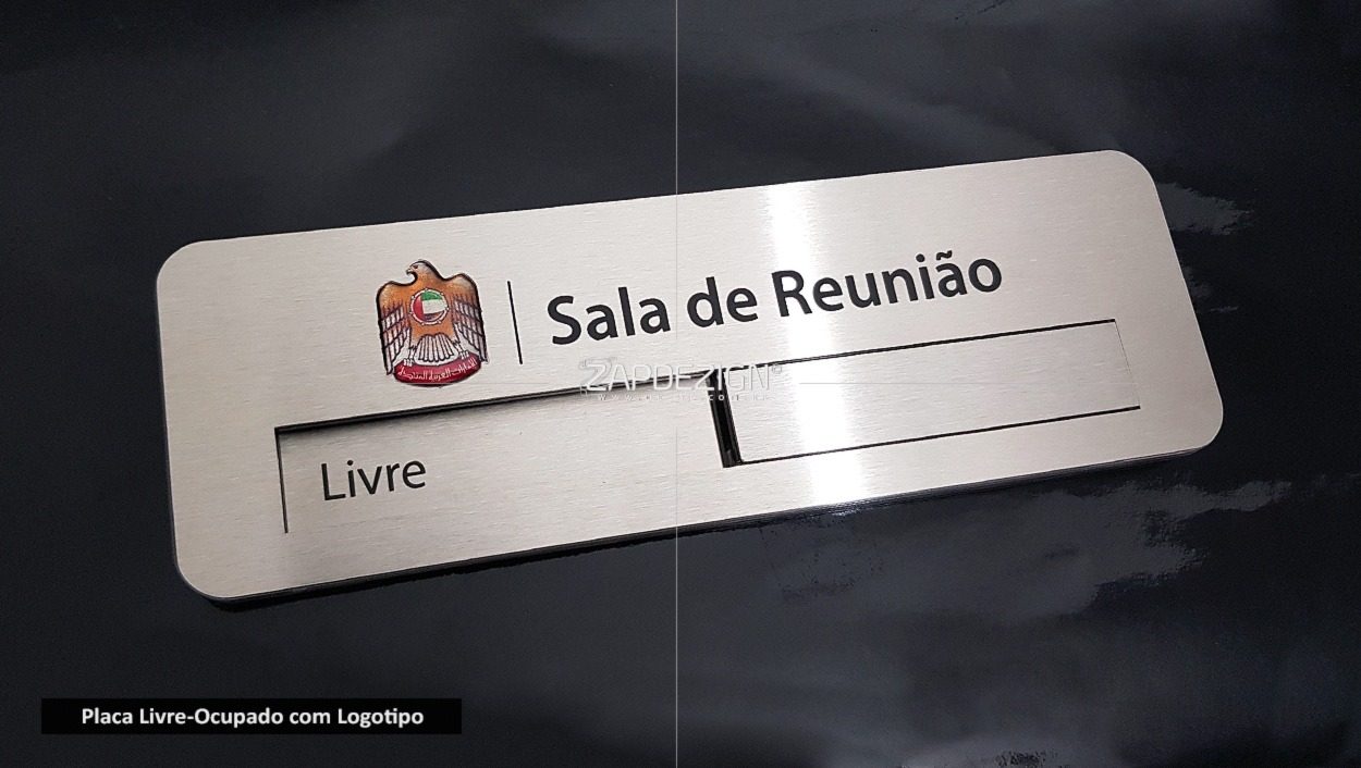 placa livre ocupado logo